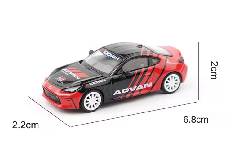 XCARTOYS JDM GR86 Advan Racing Sports Model | 1:64 Diecast Metal Car