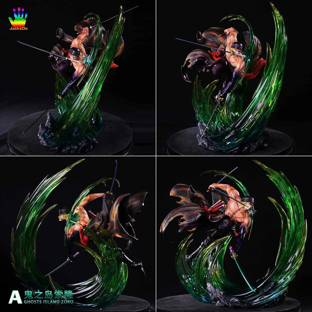Roronoa Zoro King of Hell Statue | 36 Cm One Piece Premium Green Haki Action Figure