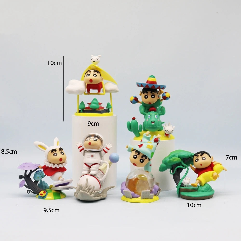 Shinchan Activity Action Figures (Set of 6)