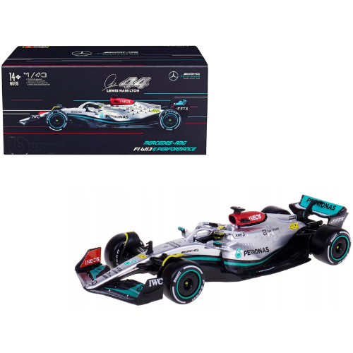 Mercedes-AMG F1 W13 E Performance #44 Lewis Hamilton 2022 1:43 Diecast Model by Bburago
