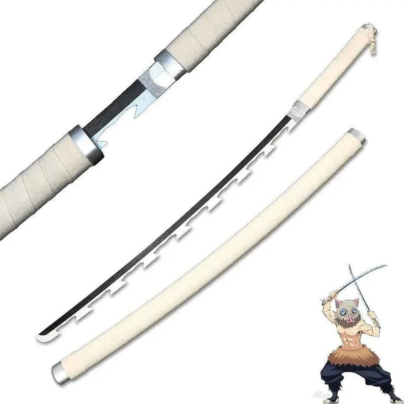 Inosuke Nichirin Wooden Katana | 104 Cm Demon Slayer Sword