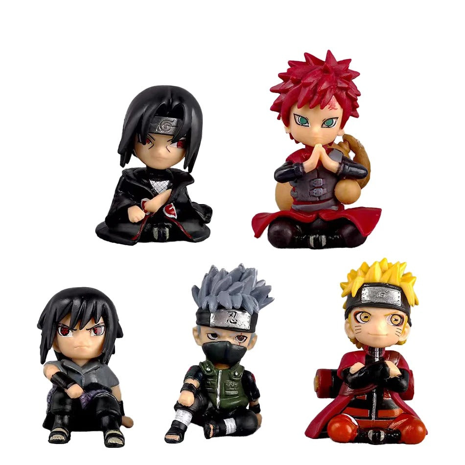Naruto Mini Ninjas Chibi Action Figure (Set of 5)