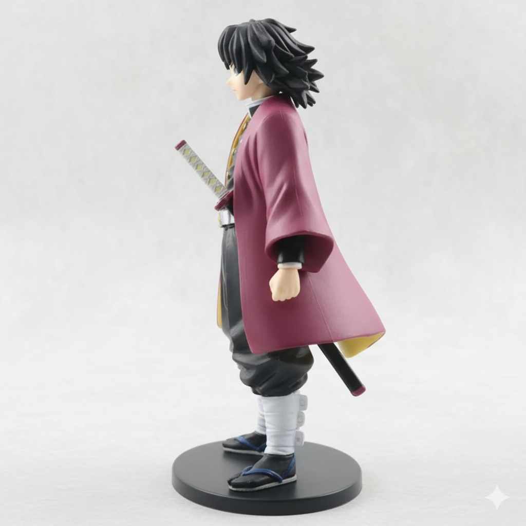 Giyu Tomioka Standing Action Figure | 14Cm Demon Slayer Figurine