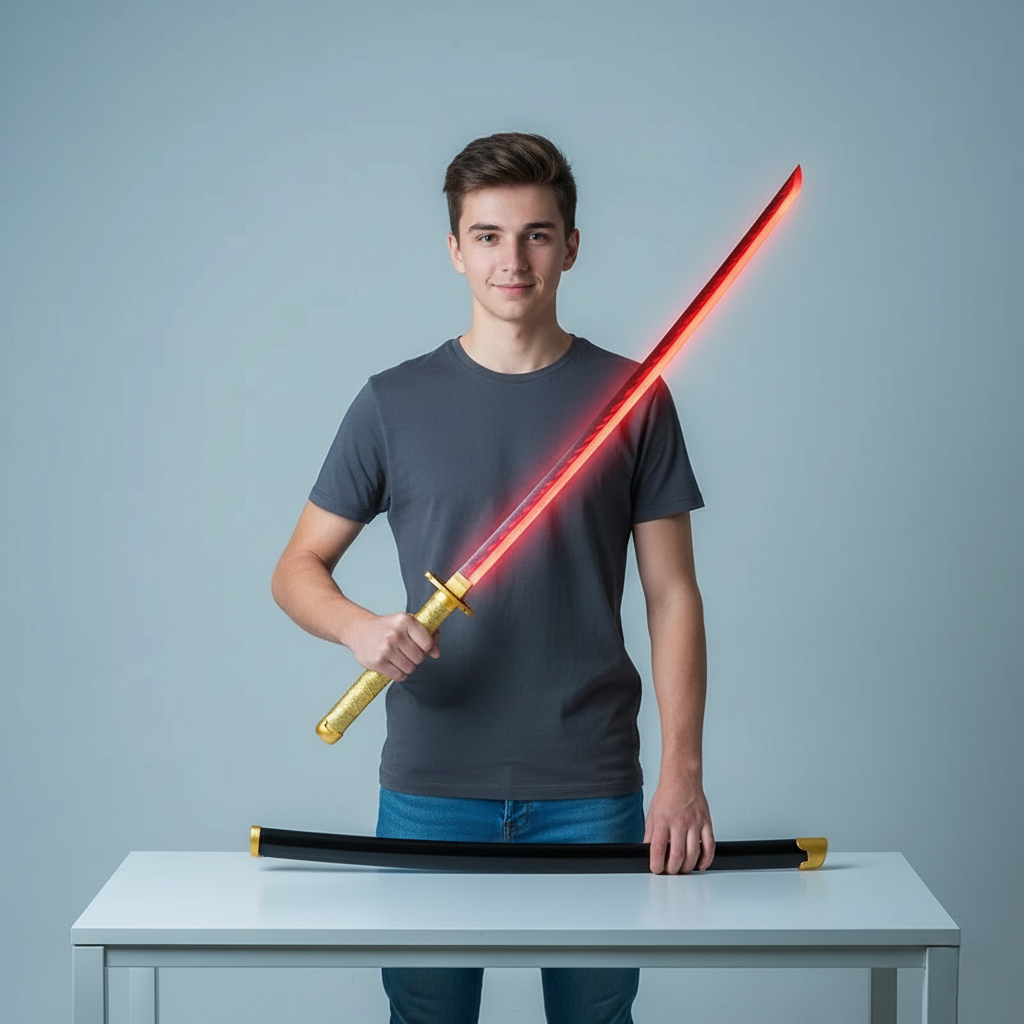 Yoriichi Led Wooden Katana 104 Cm | Demon Slayer Wooden Katana