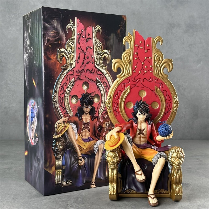 Monkey D. Luffy Throne Edition Action Figure | One Piece Gear 5 Resin Collectible