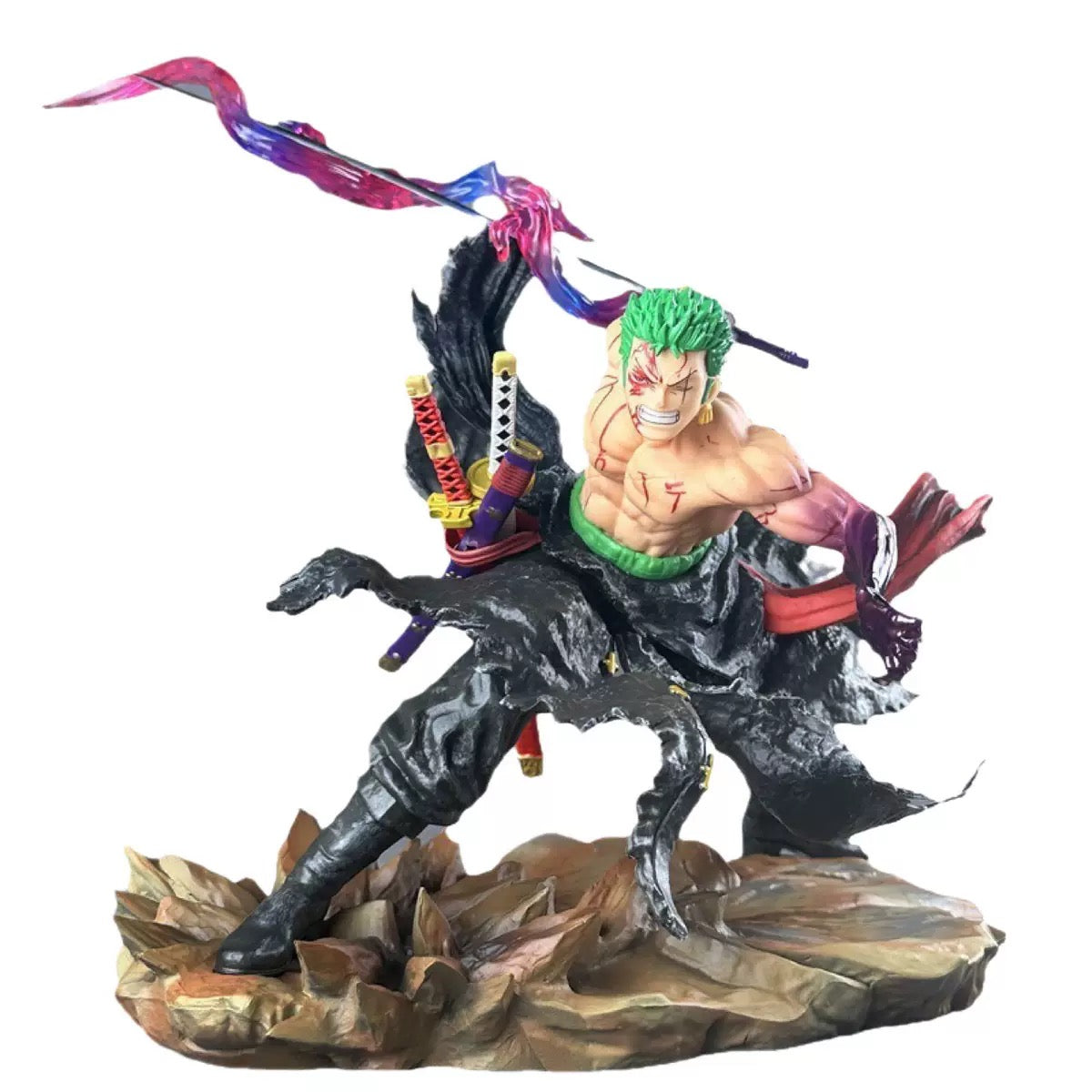 Roronoa Zoro King of Hell Statue | Premium Double Head Swap Diorama