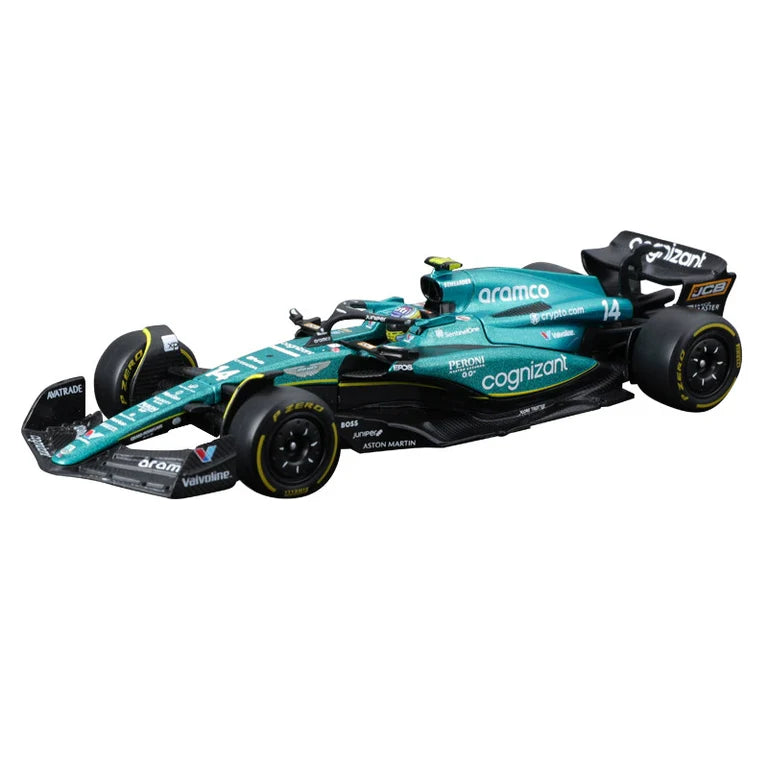 Aston Martin AMR23 #14 Fernando Alonso 2023 1:43 Diecast Model by Bburago