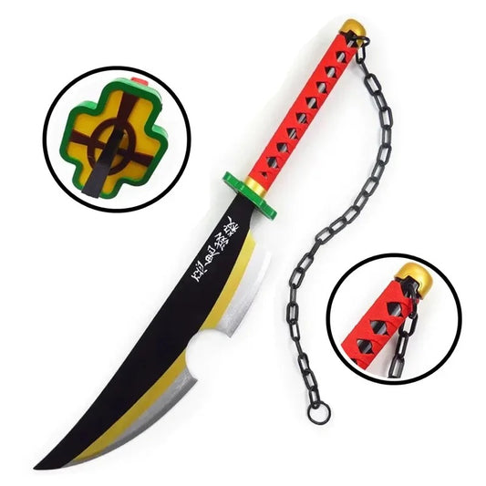 Tengen Uzui Wooden Katana | 80 Cm Demon Slayer Sword