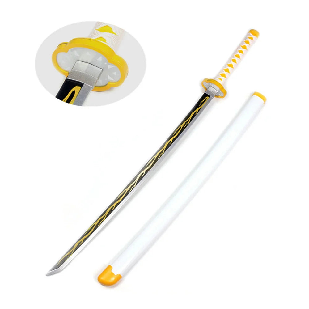 Zenitsu Agatsuma Nichirin Wooden Katana | 104 Cm Demon Slayer Sword