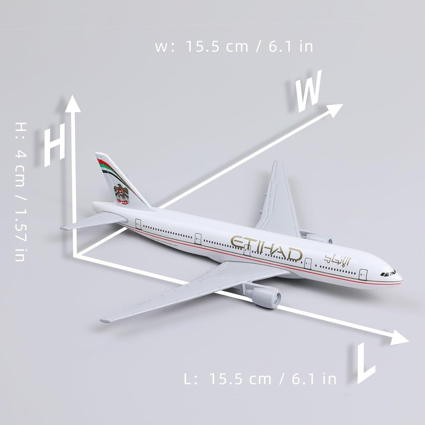 Etihad Airways A320 1:400 Scale Diecast Metal Model – 16cm Premium Collectible Airplane ✈️