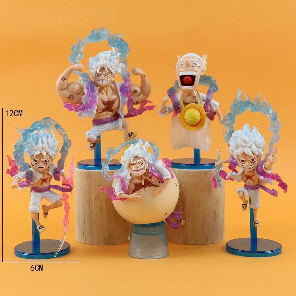 Monkey D. Luffy Gear 5 Action Figures Set (5 Pcs)