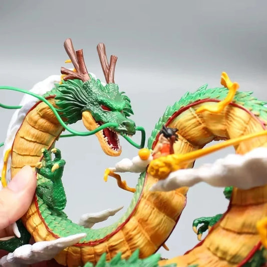 Eternal Dragon Shenron & Son Goku Action Figure | 25CM Dragon Ball Z Collectible Model