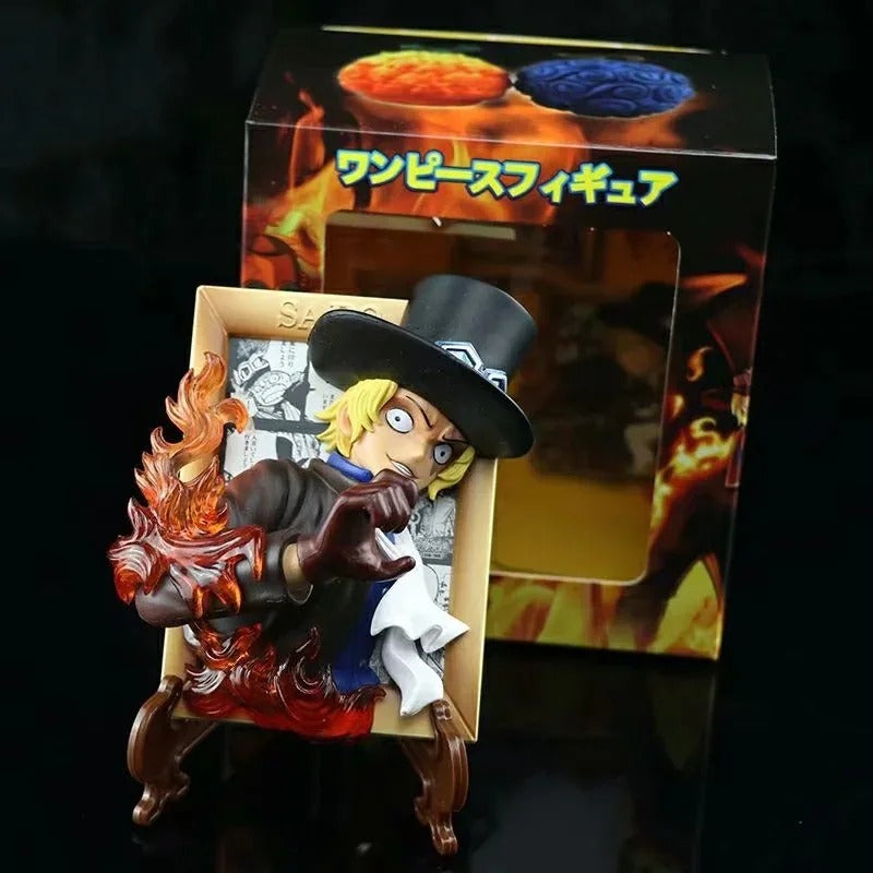 One Piece Sabo 3D Frame Figure | 12cm Fire Fist Collectible Anime Decor