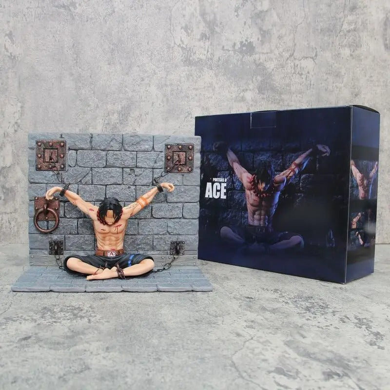 Portgas D.Ace Final Stand Enslavement Figure | 22cm One Piece Impaled Statue