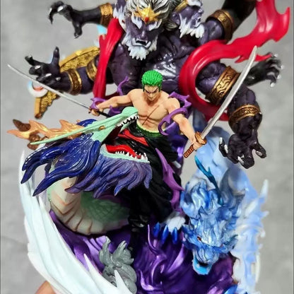 Roronoa Zoro 21cm Asura Statue | Premium Double Head Swap Diorama