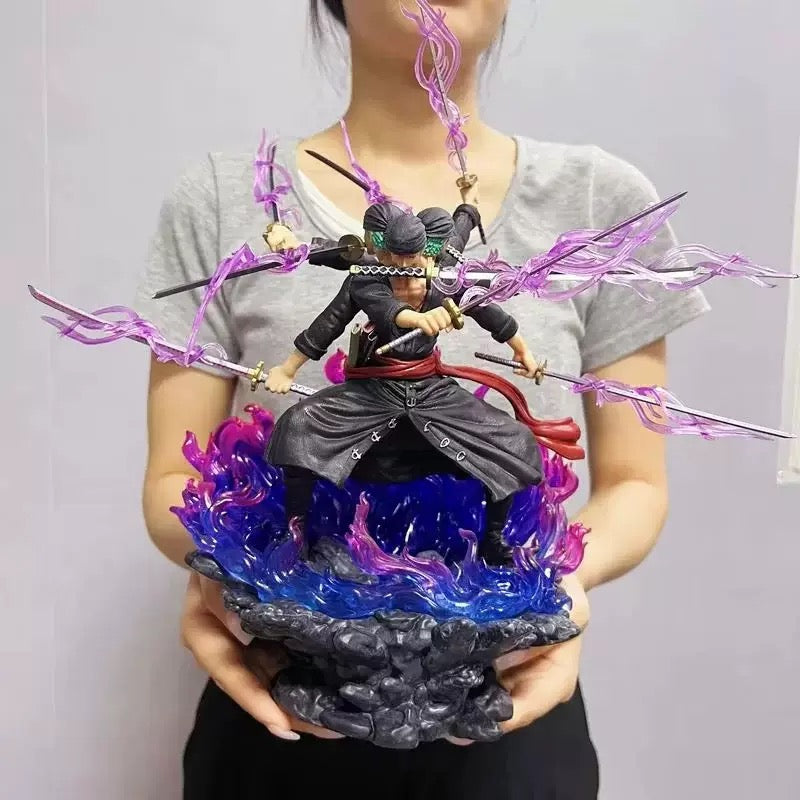 Roronoa Zoro Three Heads Premium Figure | One Piece Large Nine-Sword Style Collectible