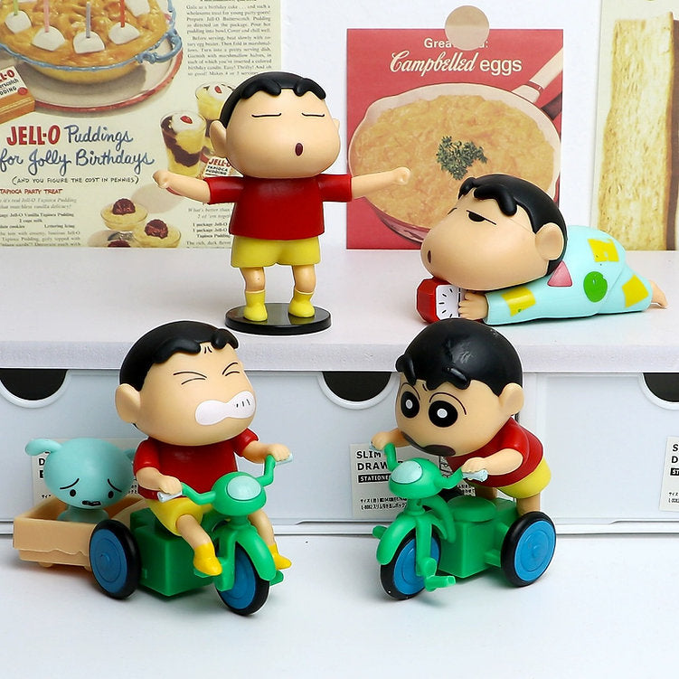Crayon Shin-chan Toy Figure Set of 4