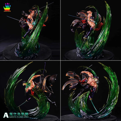 Roronoa Zoro King of Hell Statue | 36 Cm One Piece Premium Green Haki Action Figure