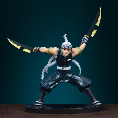 Tengen Uzui Wind Hashira With Swords Action Figure | DEMON SLAYER