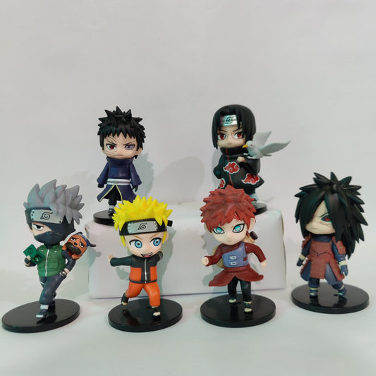 Nauto Chibi Anime Action Figure (Set of 6)