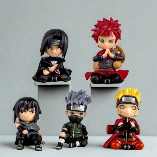 Naruto Mini Ninjas Chibi Action Figure (Set of 5)