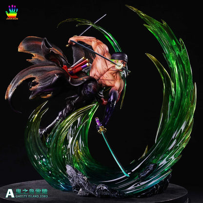 Roronoa Zoro King of Hell Statue | 36 Cm One Piece Premium Green Haki Action Figure