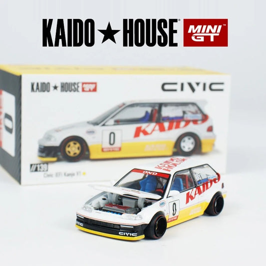 Kaido House x Mini GT Honda Civic (EF) Kanjo V1 | 1:64 Scale Diecast Model Car