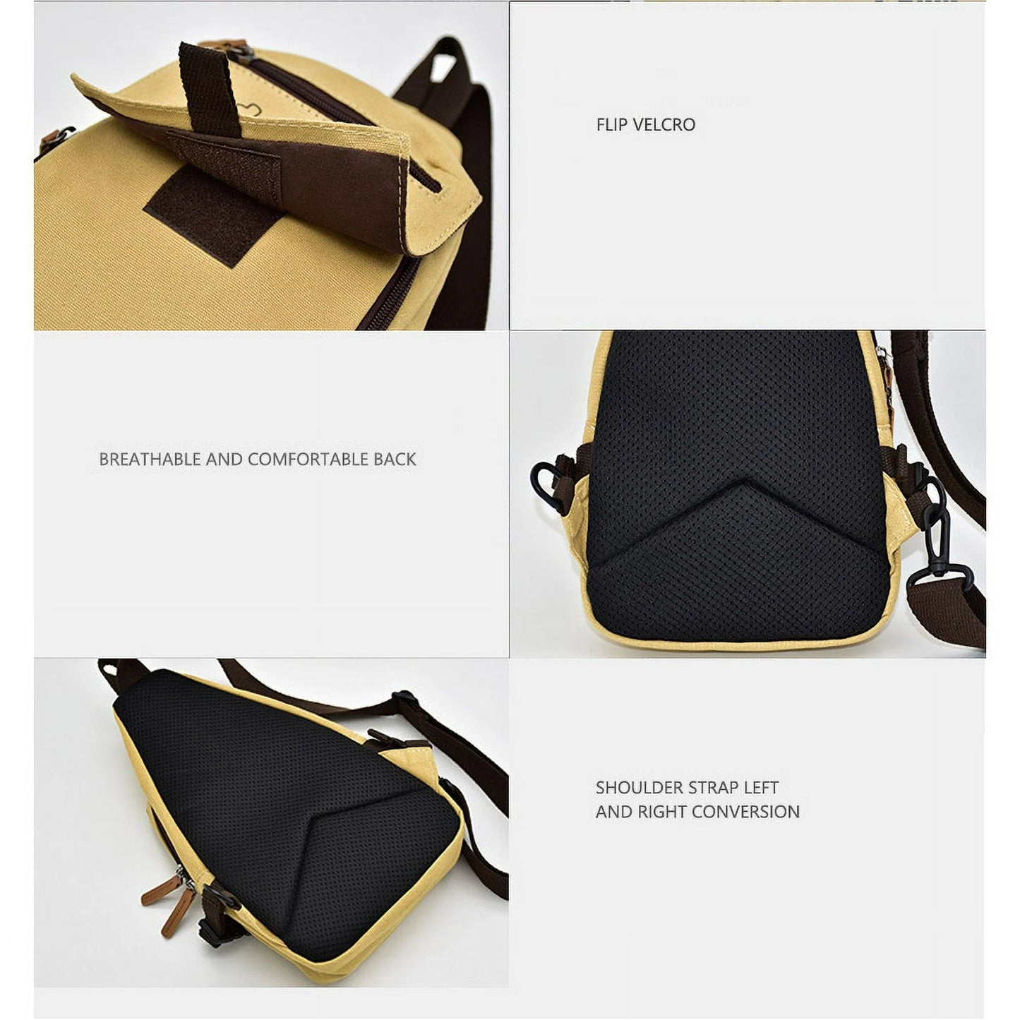 One Piece Luffy Sling Bag | Durable Canvas Crossbody Chest Pack