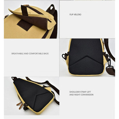 One Piece Luffy Sling Bag | Durable Canvas Crossbody Chest Pack