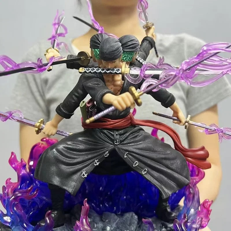 Roronoa Zoro Three Heads Premium Figure | One Piece Large Nine-Sword Style Collectible
