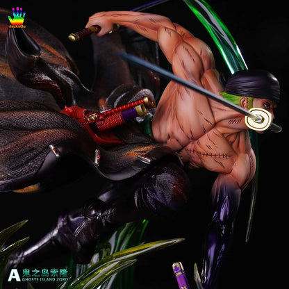 Roronoa Zoro King of Hell Statue | 36 Cm One Piece Premium Green Haki Action Figure