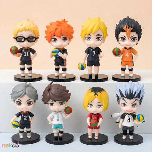 Haikyu!! Volleyball Stars Figures | Haikyu Chibi Figure Set of 8