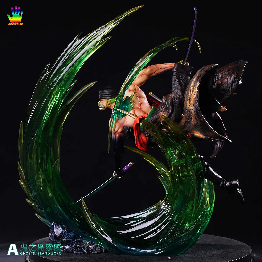 Roronoa Zoro King of Hell Statue | 36 Cm One Piece Premium Green Haki Action Figure
