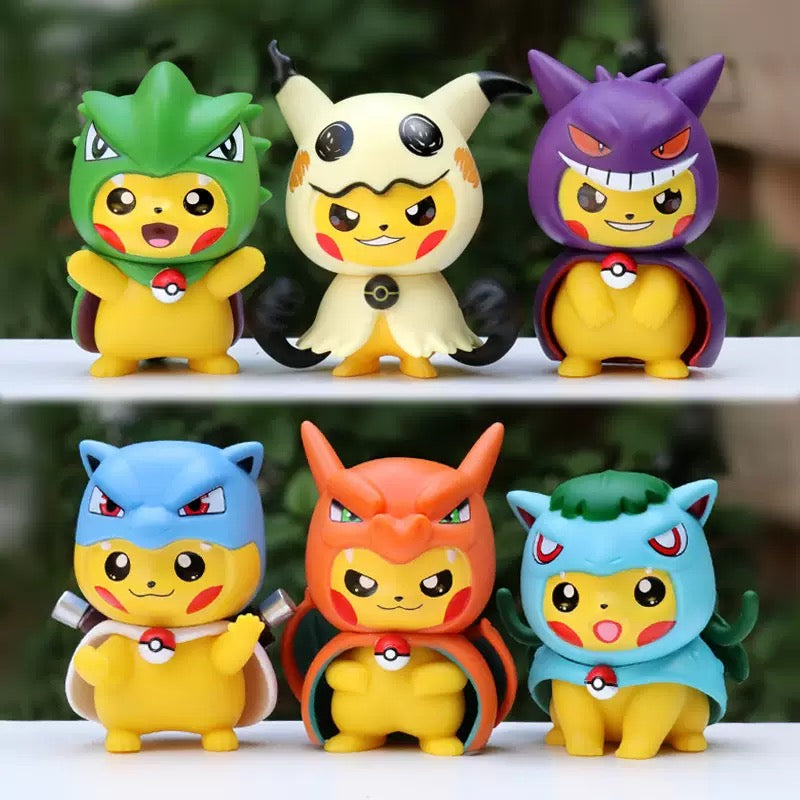 Pokemon Pikachu Cosplay Collection | 10cm Pokemon Action Figurines