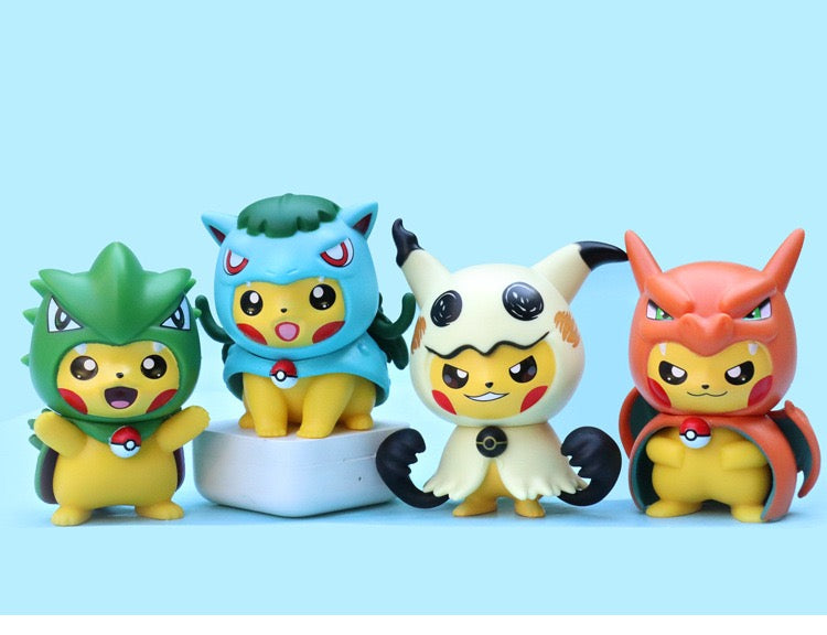 Pokemon Pikachu Cosplay Collection | 10cm Pokemon Action Figurines