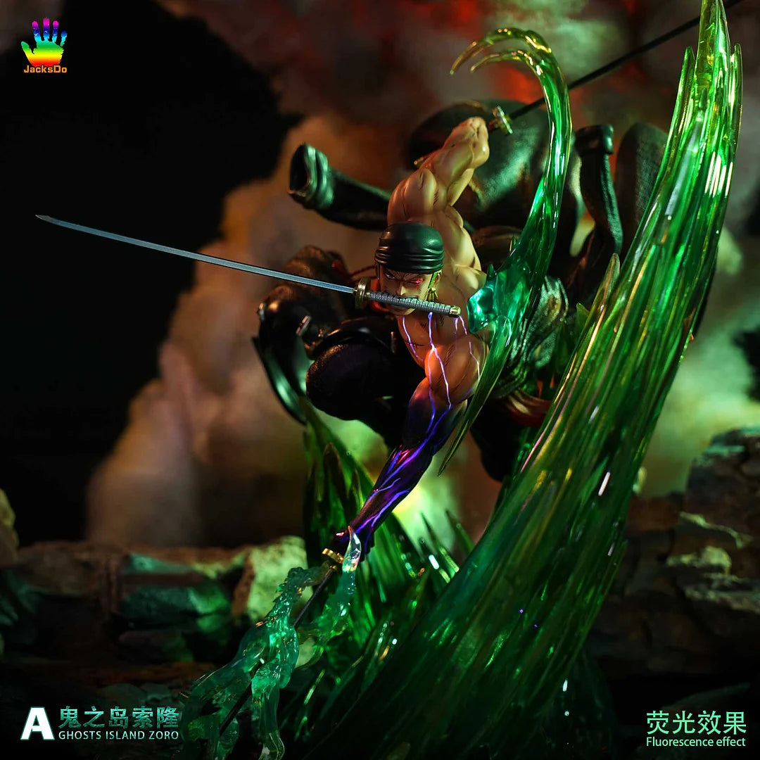Roronoa Zoro King of Hell Statue | 36 Cm One Piece Premium Green Haki Action Figure