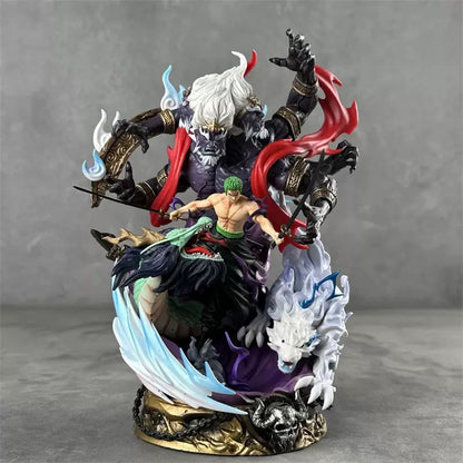Roronoa Zoro 21cm Asura Statue | Premium Double Head Swap Diorama