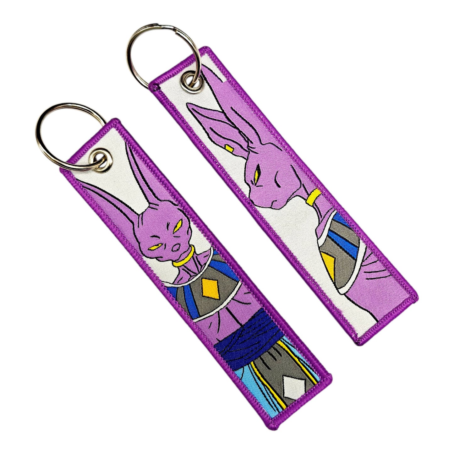 Beerus "God of Destruction" Embroidered Key Tags