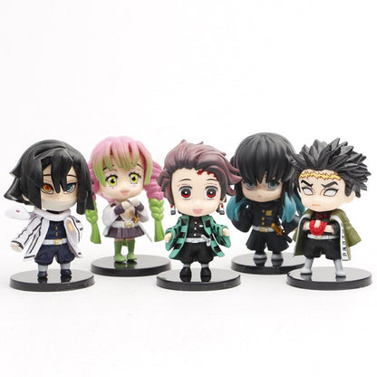 Demon Slayer Chibi Hashira Figure Set | 10-Piece Demon Slayer Collectible Figurines