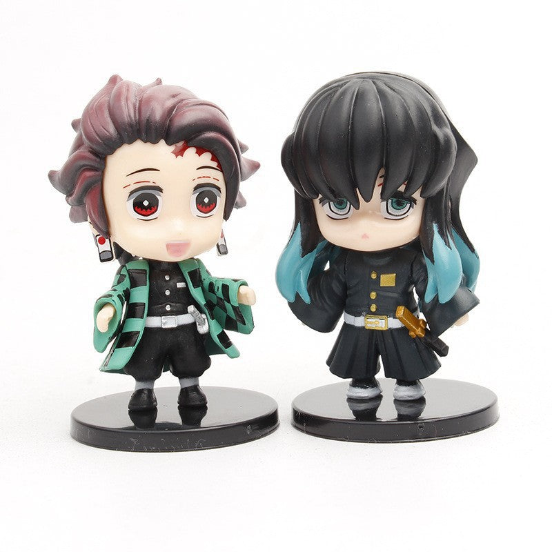 Demon Slayer Chibi Hashira Figure Set | 10-Piece Demon Slayer Collectible Figurines