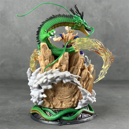 SSJ Goku & Shenron Action Figure | Premium 24cm Dragon Ball Z Figurine