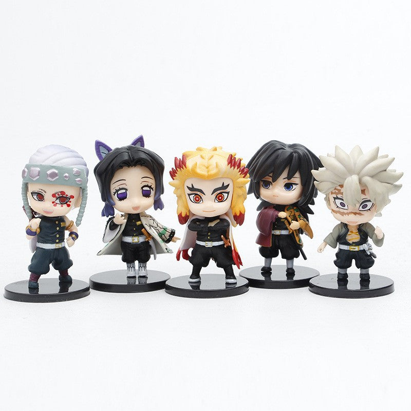 Demon Slayer Chibi Hashira Figure Set | 10-Piece Demon Slayer Collectible Figurines