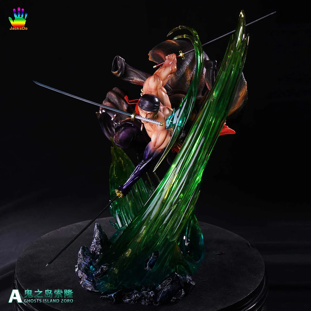 Roronoa Zoro King of Hell Statue | 36 Cm One Piece Premium Green Haki Action Figure