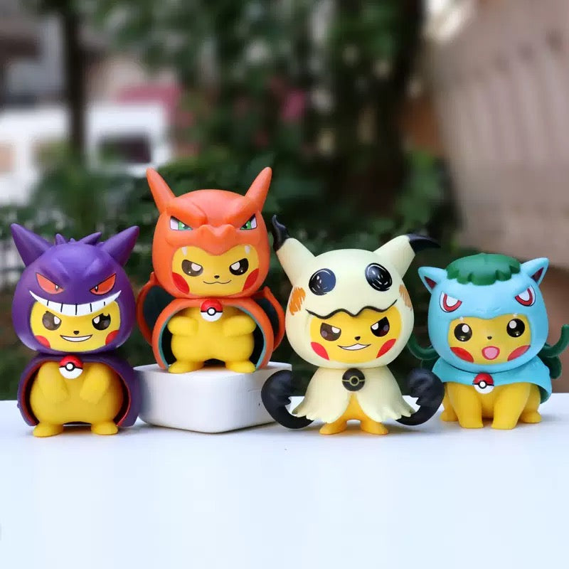 Pokemon Pikachu Cosplay Collection | 10cm Pokemon Action Figurines