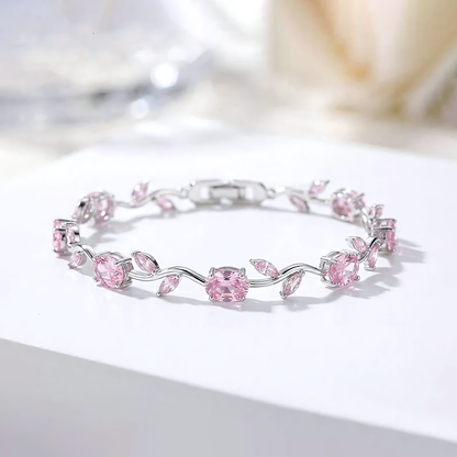 Flora Silver tulip vine bracelet