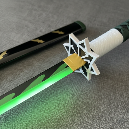Sanemi Shinazugawa Led Wooden Katana 104Cm | Demon Slayer