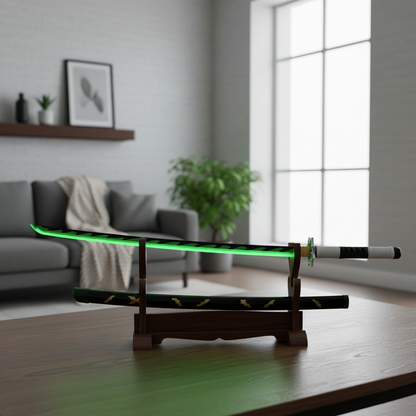 Sanemi Shinazugawa Led Wooden Katana 104Cm | Demon Slayer