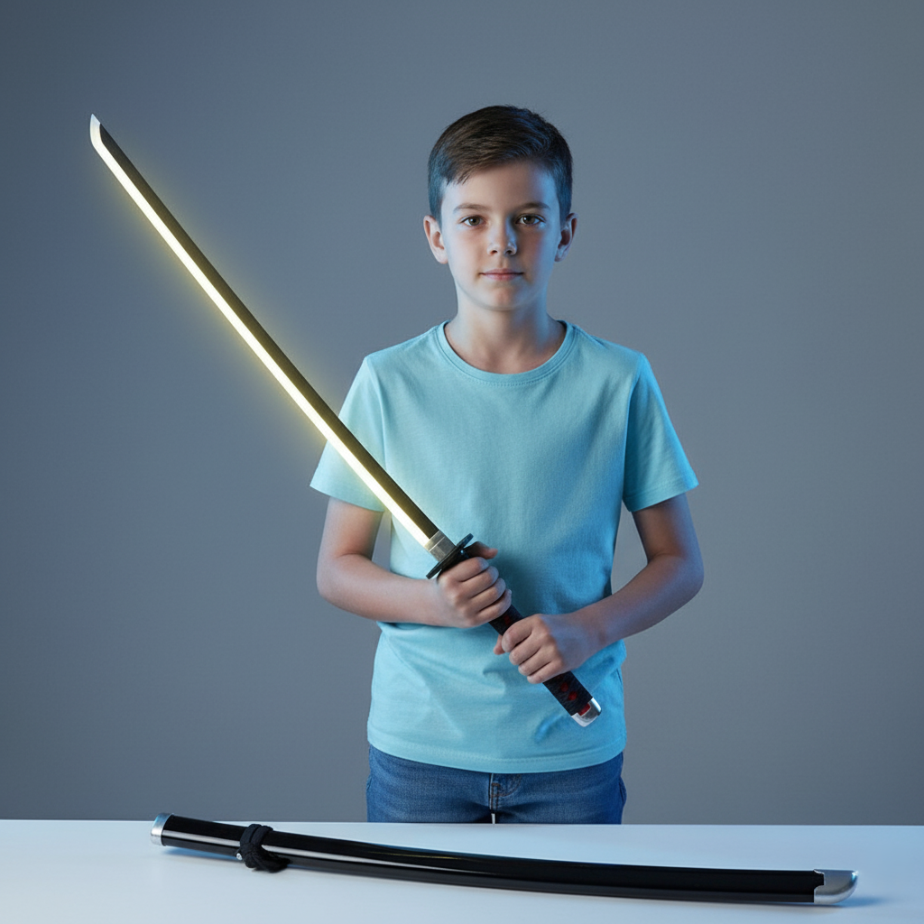 Tanjiro Kamado Nichirin Led Wooden Katana 104Cm | Demon Slayer