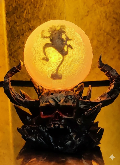 Luffy Gear 5 Thunder Strike Figure with Onigashima Lamp | One Piece Collectible Statue