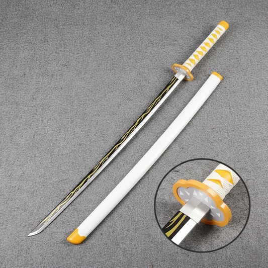 Zenitsu Agatsuma Nichirin Wooden Katana | 104 Cm Demon Slayer katana